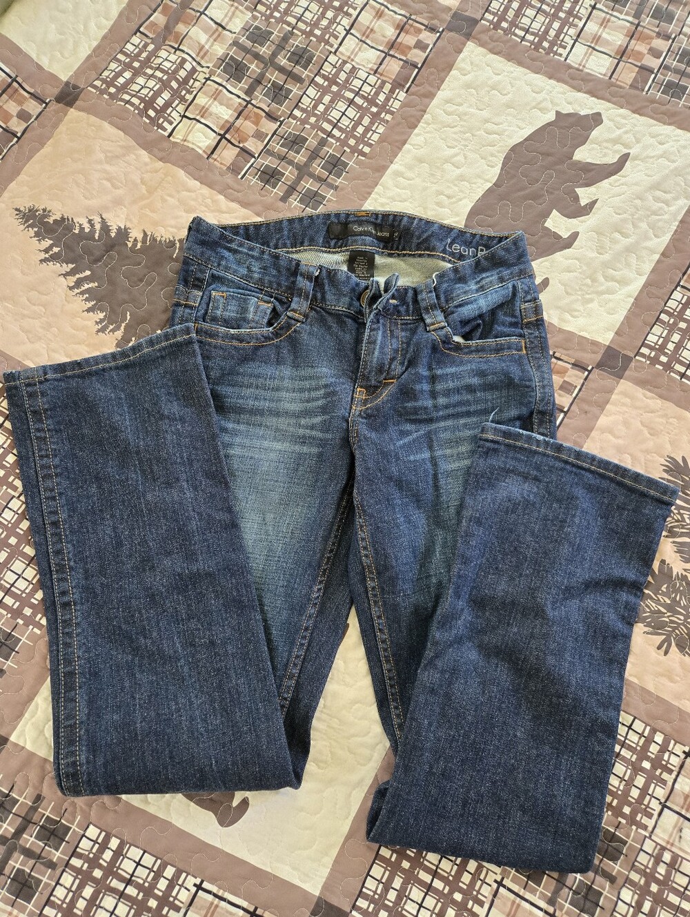 Calvin Klein Women's Dark Blue Boot Cut Jeans